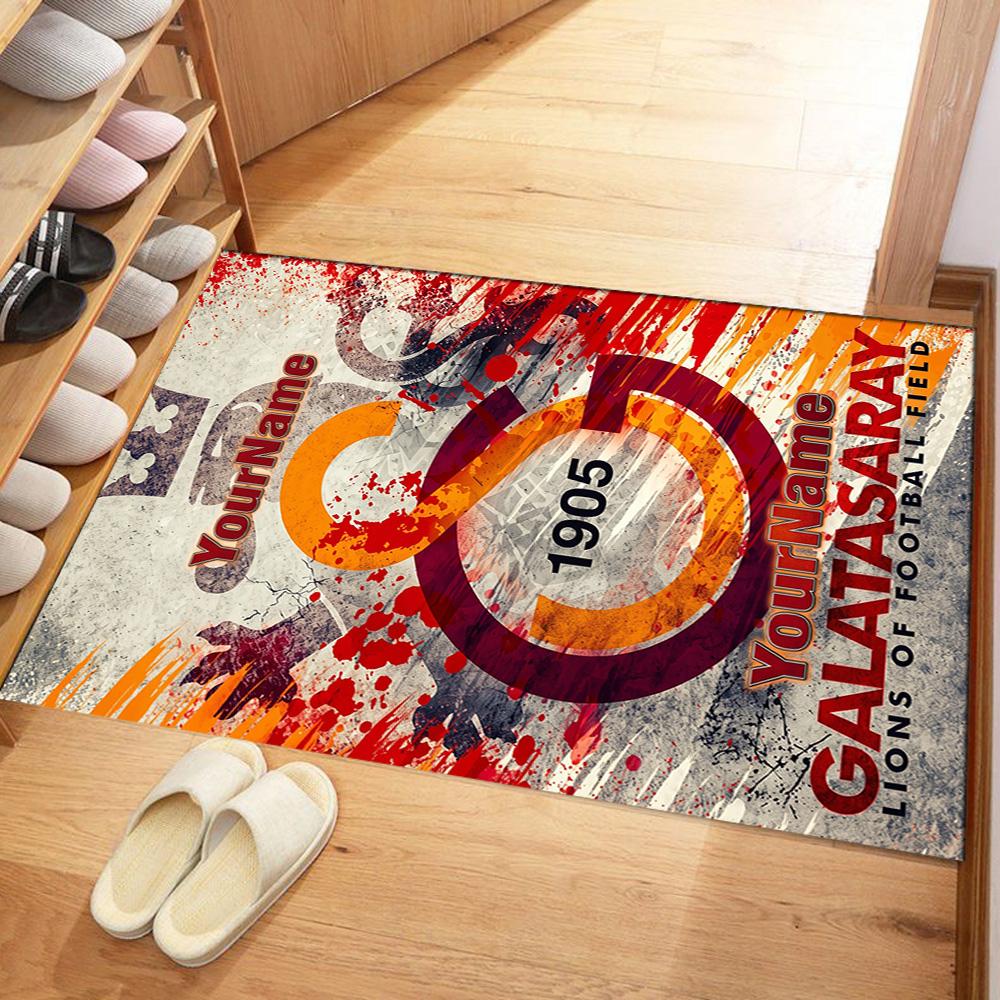 Galatasaray Customize Your Name Floor Rug Office Rug Perfect For Bedrooms Study Room Living Rooms Entryway Antislip Rug Anime Office Decor