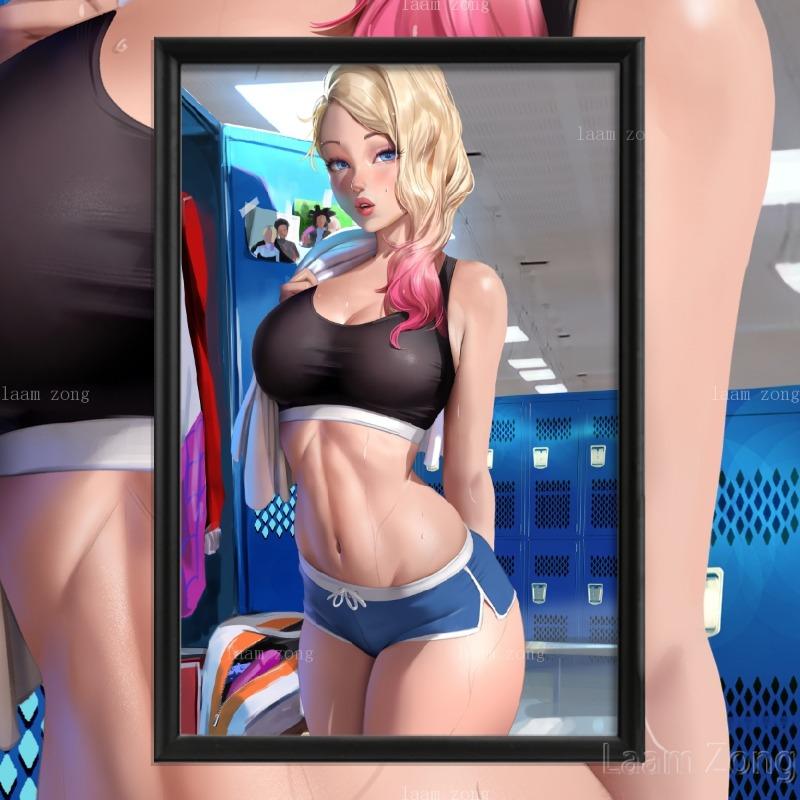 Cartoon Anime Art-Poster, Home Custom Prints Decor, Sexy Nude Girl, Camilla Game, Ymir Fritz