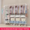 Floor-Standing Multi-Layer Coat and Clothes Rack with Storage Shelves for Dormitory or Home Use