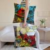 Anime RRupert BBear Cushion Cover Antidustmite Pillowcase Invisible zipper silky short plush Sofa cushion cover
