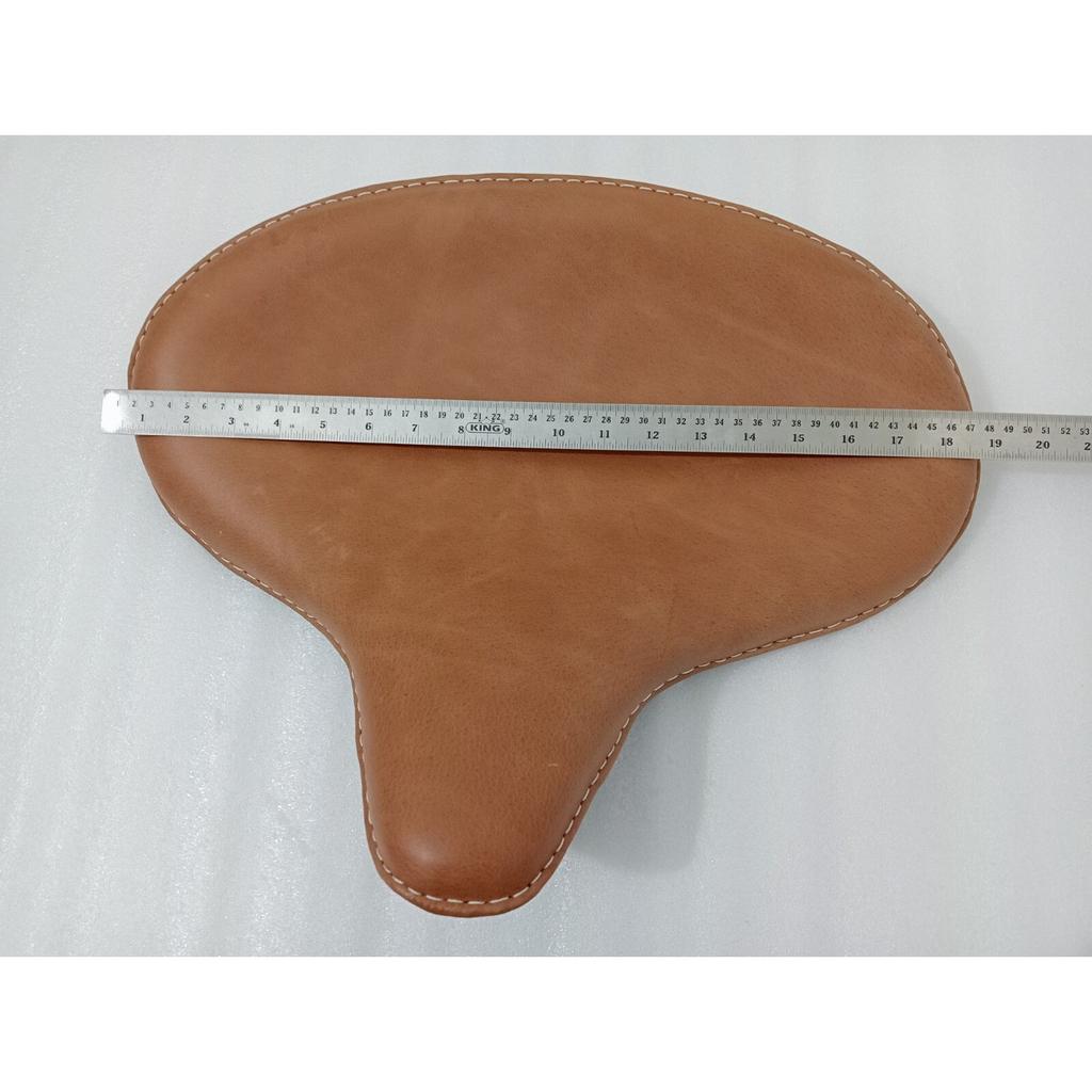 Genuine Leather HARLEY WLA WLC VL UL EL WL KNUCKLEHEAD SOLO SEAT FLATHEAD BROWN