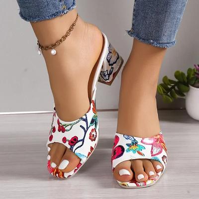 High Heels Damen Hausschuhe Klobige Mode Sandalen Designer Neue Schuhe Slingback Flip Flops Kleid Pumps Femme Pantoletten
