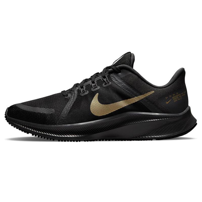 Nike Quest 4 Black Metallic Gold Sneakers DA1105-010