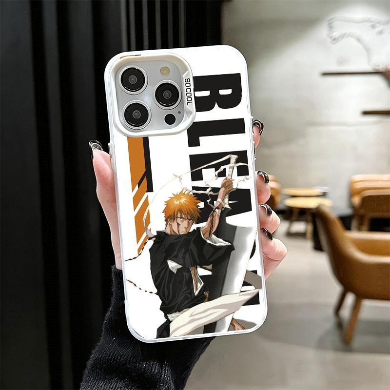 

Anime Bleach Desgin Soft Phone Case for iPhone 15 16 17 Pro Max 17Air 16E 14 Plus 13 12 Mini Shockproof Cover Back Shell iPhone 14
