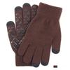 Winter Men's Touchscreen Gloves Oversized Fleece Lined Cold Resistant Warm Knit Gloves Cold Proof Touchscreen Enabled