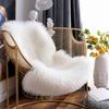 Irregular Plush Rug Fluffy Faux Fluffy Rug Washable Long Hair Carpet  Bedroom