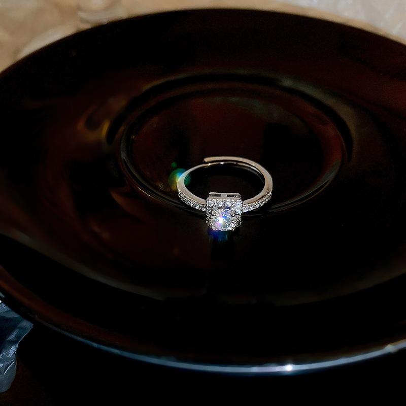 ins wind zircon geometric ring design ring niche lightweight ins wind wholesale
