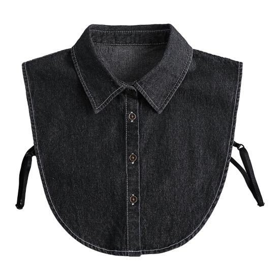 

Джинсовий Накладний Комір Лацкан Жіночий Легкий На Кнопках Комір Сорочки Светри Сукні Куртки Аксесуар для Багатошаровості I