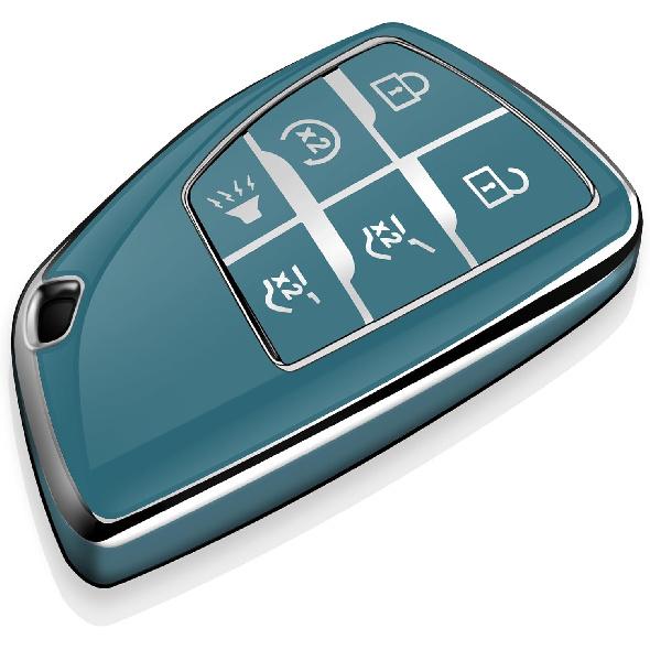 Tukellen for Chevy Key Fob Cover Soft TPU Full Protection Key Case Compatible with -2026 Silverado 1500 GMC Sierra 1500, 2024 2025 2026 Silverado 4 Buttons