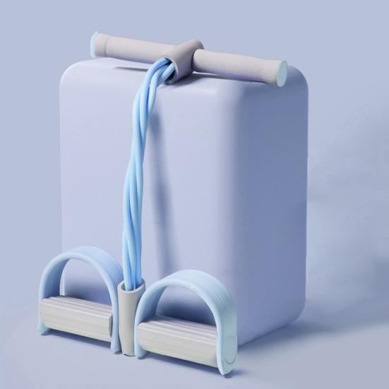 4/6-Röhren Pedal Widerstandsband mit Griff Multifunktionelles Spannseil Yoga Sit-up Übung Pedal Zuggerät Männer Frauen Heim Fitnessstudio Trainingsgerät