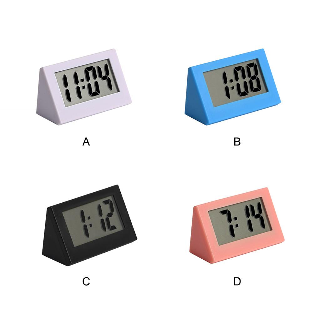 Mini Clock LED Screen Bedside 24H Digital Electronic Clocks Plastic Battery Operated Household Pocket Office Calendar