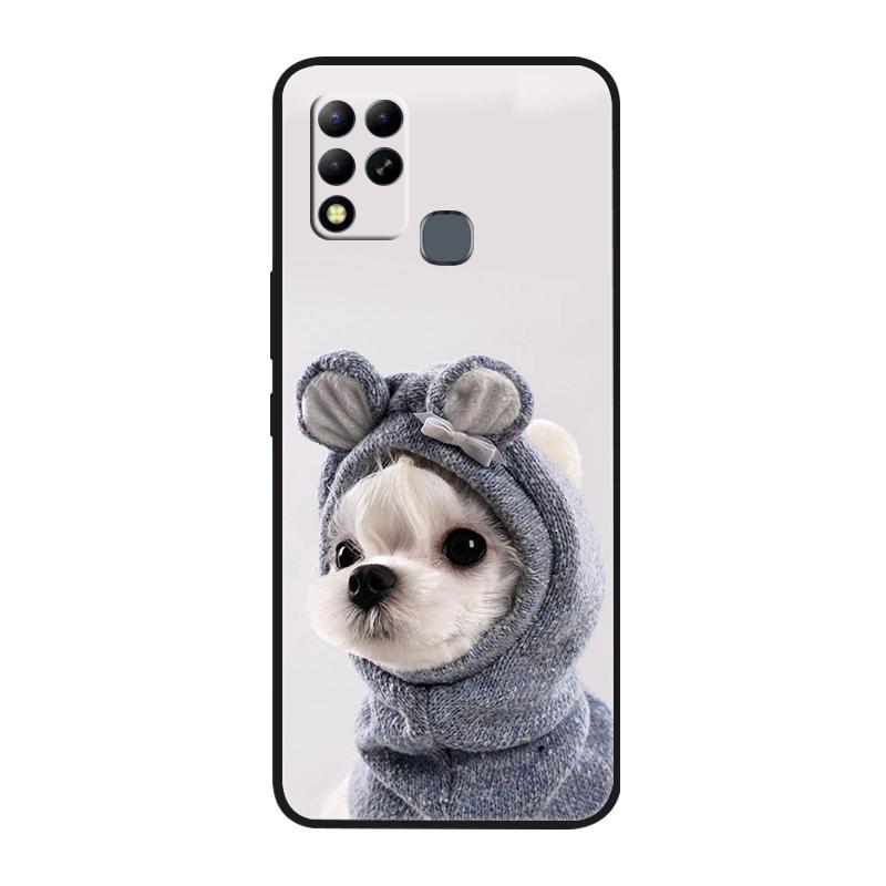 For Infinix Hot 11 G37 4G Case Covers TPU Black Silicone Cover for Infinix Hot11 G37 Protective X689F Soft G 37 Black Shells