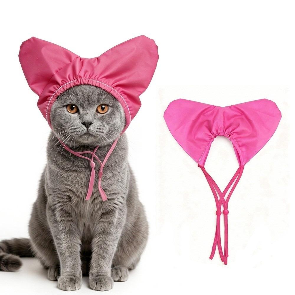 

Comfortable Cat Bath Shower Cap Reusable Dog Bath Hat Pet Heart Shape Bathing Ear Cover Pet Spa розы красного