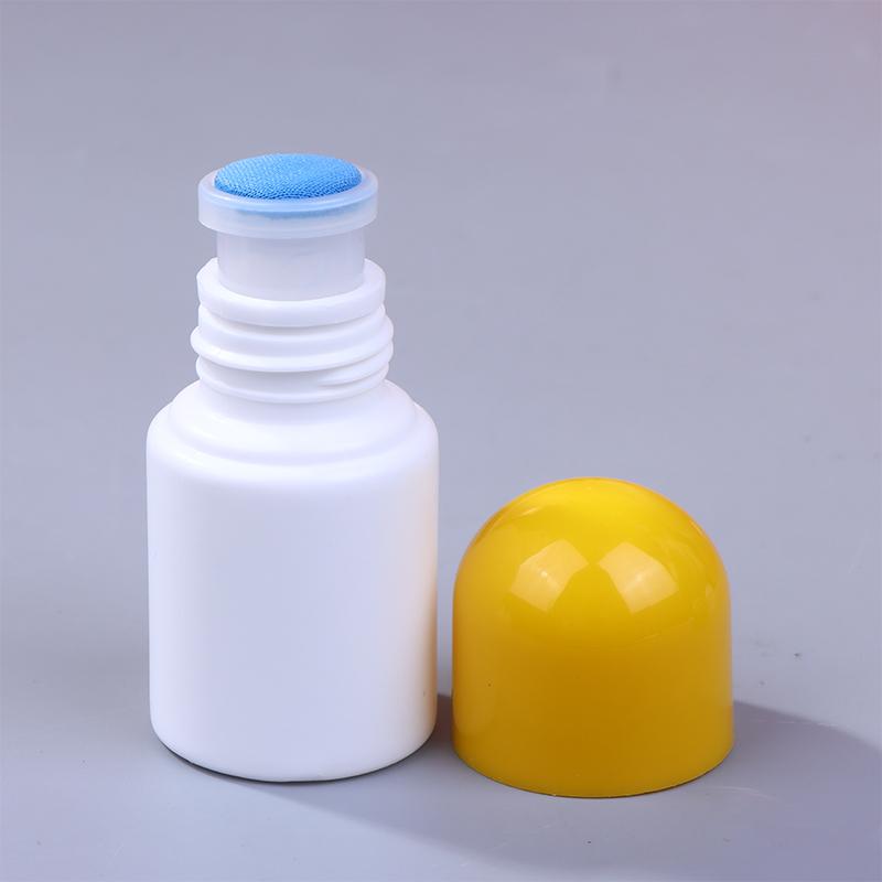 30Ml Empty Smudge Bottle Liquid Applicator Storage Bottle Sponge Head Soreness Medicine Liquid Bottle Daub Filling Liniment