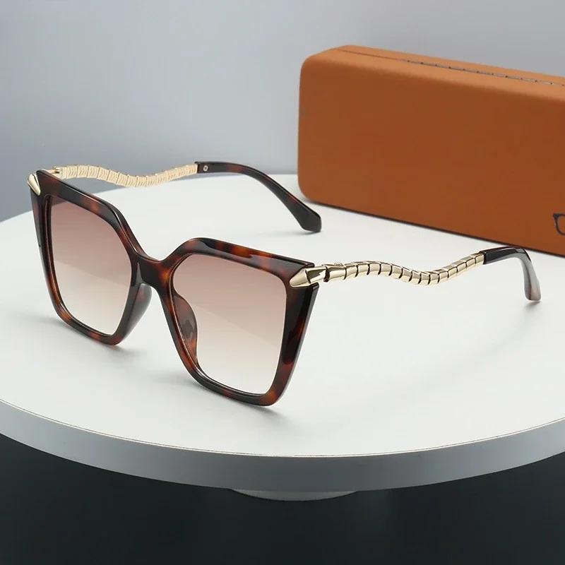 TR90 Nowe Okulary Przeciwsłoneczne Premium Okulary Przeciwsłoneczne Wytrzymała Metalowa Oprawka Okularów Odporne na UV Damskie Gogle Ochronne i Akcesoria