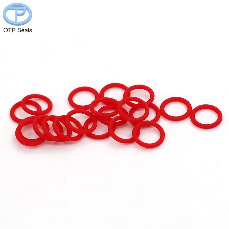 100 Packs 5.5mm x 1mm ID*CS red Polyurethane O-Ring seal PU Wear-resistant seals Non-Standard parts factory Customized Wholesale