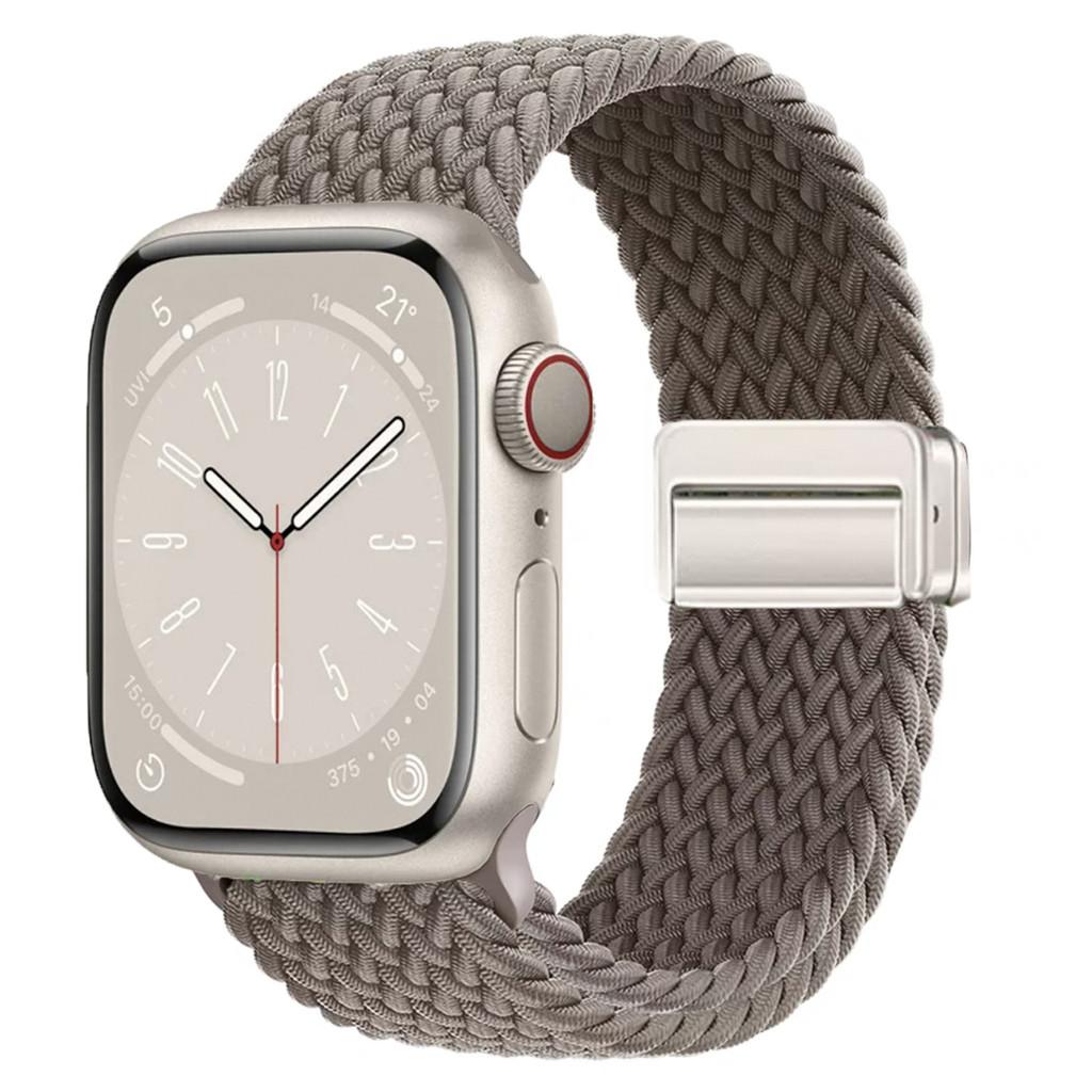 Nylon Braided Band Strap Compatible For Apple Watch S10 46mm 44mm 40mm 45mm 49mm 41mm 38mm iWatch Series Se 10 7 3 5 6 8 9 Ultra