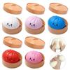 Colorful Simulated Dumpling Squishy Relaxing Relieve Anxiety Antistress Enhance Happiness Reusable Rebound Squeeze Reliever Toy