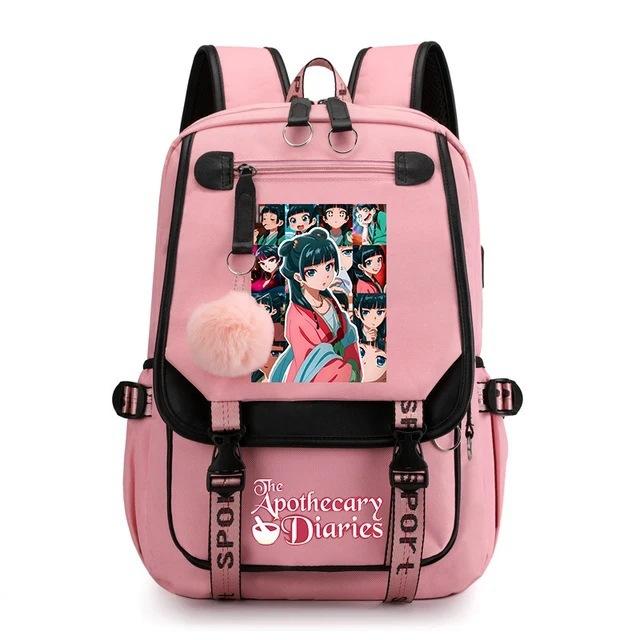 Large Capacity Schoolbag with Shoulder Strap; Student Three-piece Pencil Case Set