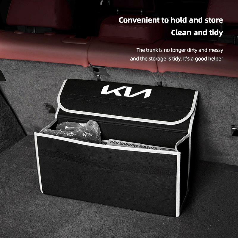 AEF1 Car Trunk Organizer Box Large Capacity Folding Storage Bag For KIA K3 Sportage Carnival K5 Seltos Pegas KX1 EV5 Sonet EV6 K4 EV3