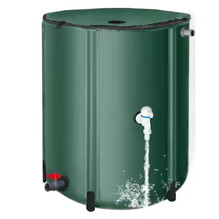 Foldable PVC Outdoor Rainwater Collection & Storage Bucket for Gardening & Car Wash