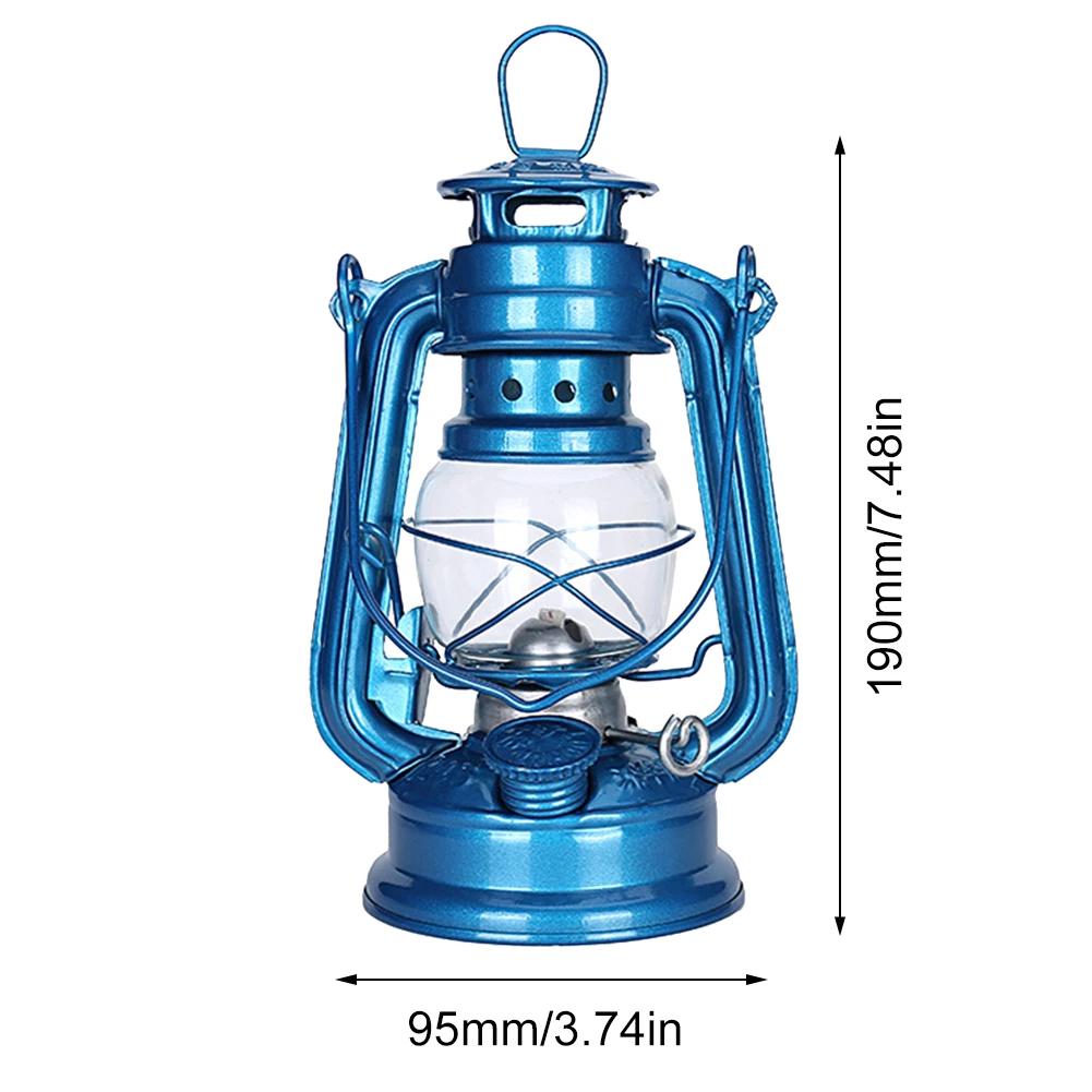 Retro Portable Kerosene Lantern Camping Lights Metal Hurricane Oil Table Lamp Vintage Climbing Fishing Camp Light