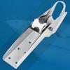Marine Hardware Silver-Polished Double-Roller Anchor Bracket Mounting Holes