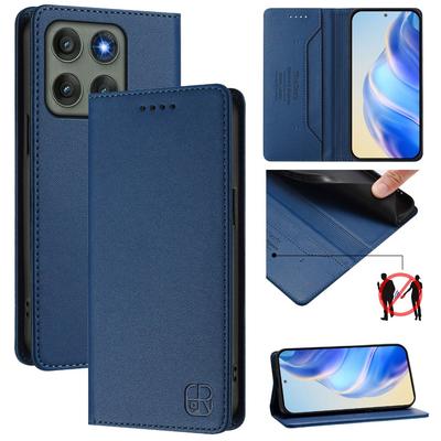 Magnetická kožená peněženka Funda Pro Motorola Moto G86 G67 G57 G06 G15 G54 G24 Power G66J G66Y G56 G85 G75 G55 G35 G05 G84 G34 Etui