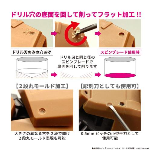 GodHand Spin Blades (5-Piece Set) for Plastic Model Kits (GH-SB-1-3)