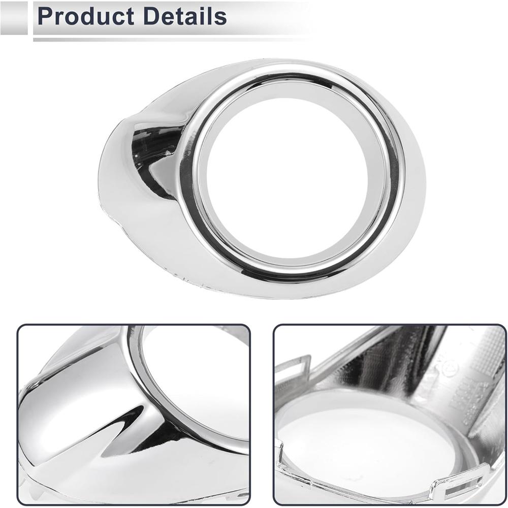 2PCS Front Fog Light Lamp Cover Chrome Ring Trim For Ford Focus 2012 2013 2014