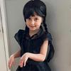 Black Braided Wig for Kids Girls Long