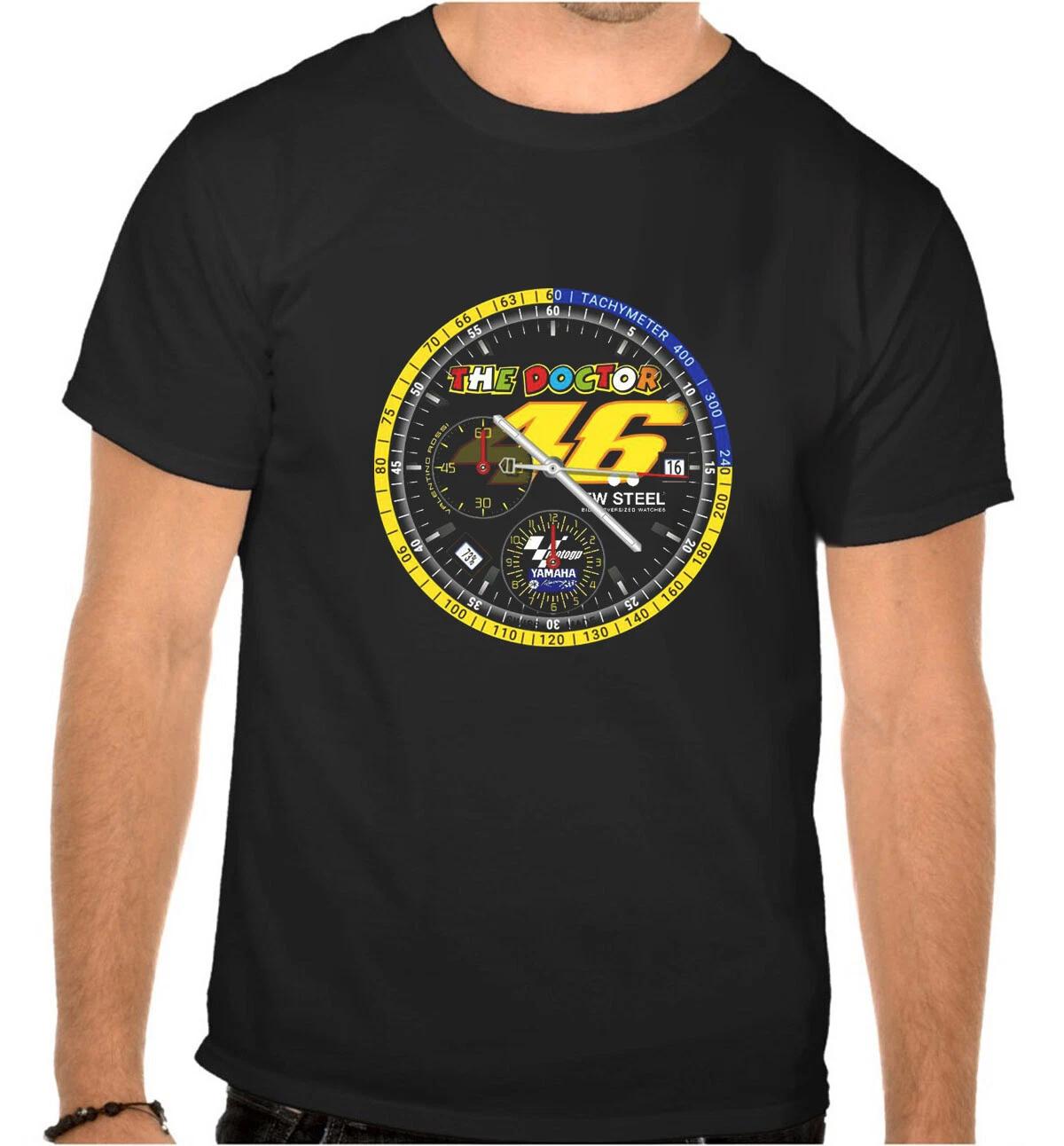 46 The DOCTOR Valentino Rossi Pilot Black T-Shirt -1091 XXXL
