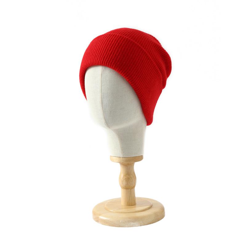 % Merino pure wool warm knitted hat men's and women's wool hat fashion cycling hat ear hat