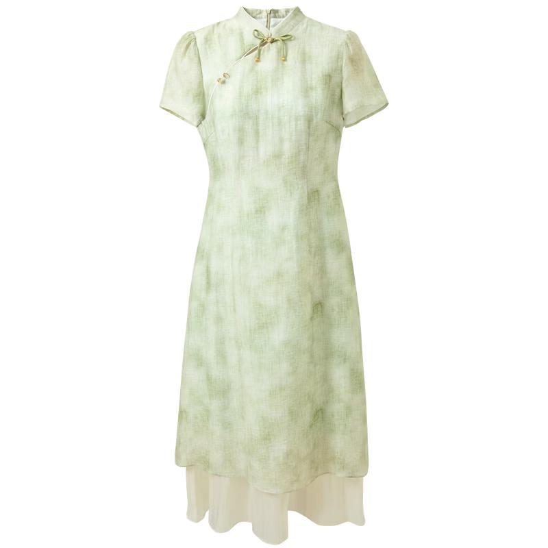 

Платье-трапеция Sancai в новом китайском стиле, имитация двойки S