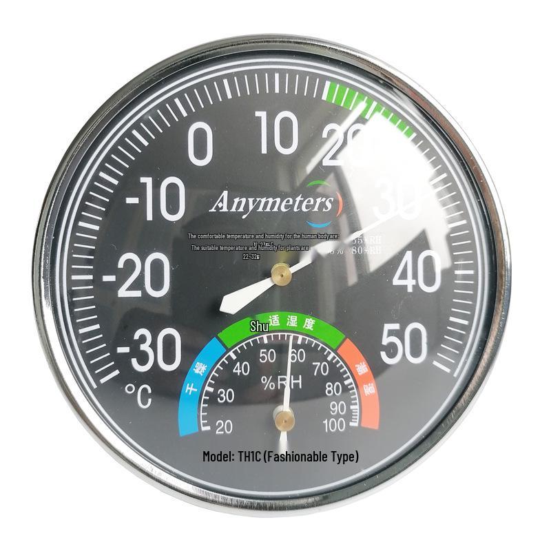 High-Temperature Metal Thermohygrometer for Sauna Rooms