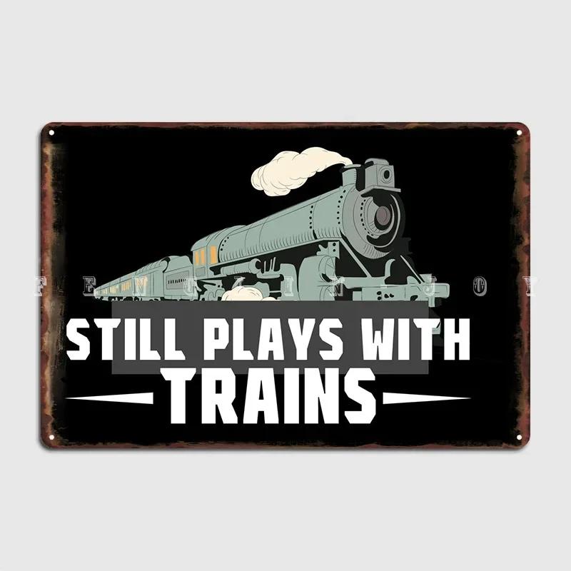 Locomotive Train Gift Metal Sign Wall Pub Home Design Garage Decoration Tin Sign Posters