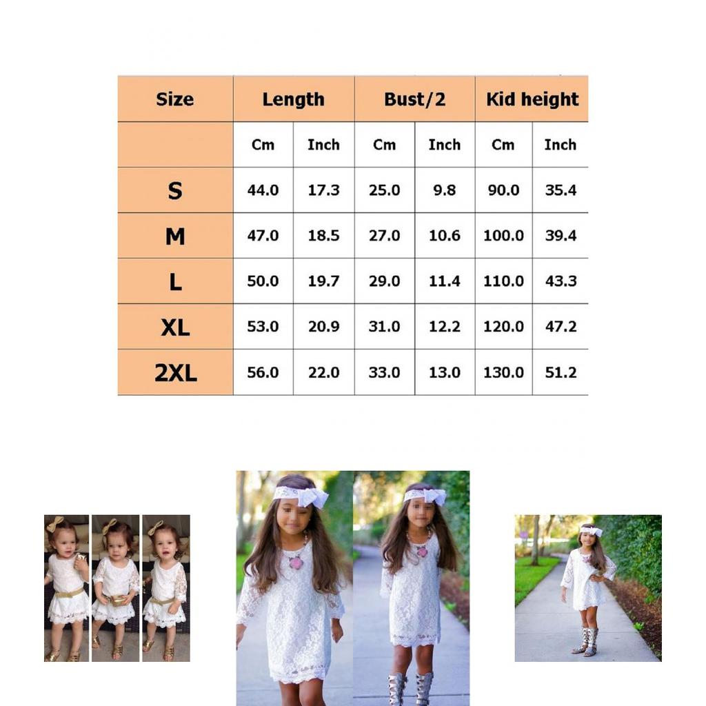 Robe de Fête Blanche en Dentelle Florale Élégante pour Bébés et Enfants Filles pour les Célébrations d'Été