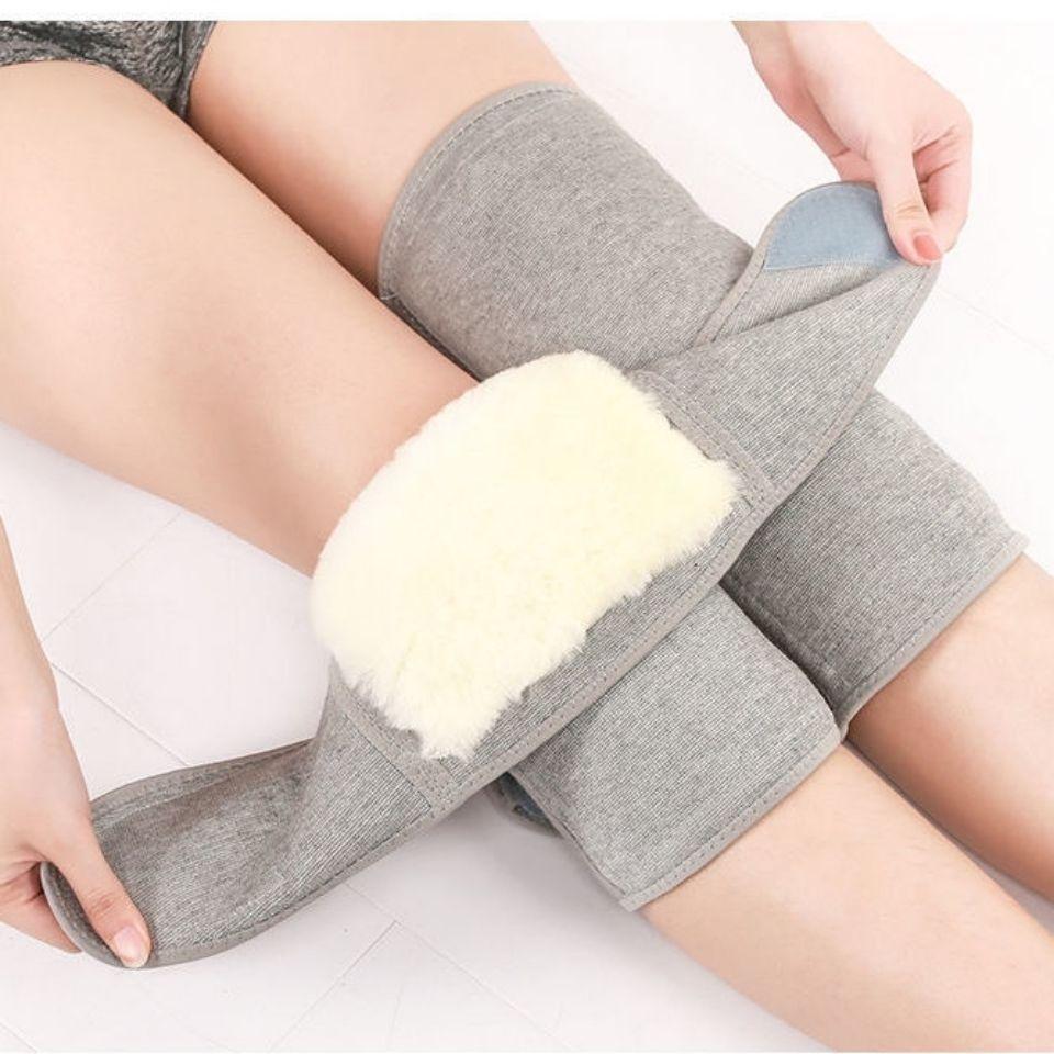 Unisex Soft Elastic Knee Warmers Warm for Spring Autumn Winter Fleece-Lined Cold Protection Anti-Slip