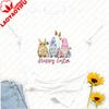 Happy Easter Gnomes with Bunny Ears Eggs TShirt Cotton Unisex Crewneck Perfect for Spring Easter Egg Hunts Family Outfits