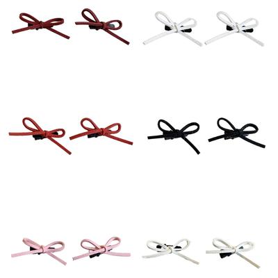 Bow Elegant Hair Clip 2000s Style Headdress Sweet Balletcore Hairpin Women