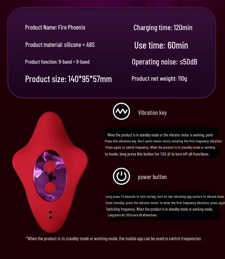 Phoenix APP-Enabled Wireless Remote Control Vibrator for Women