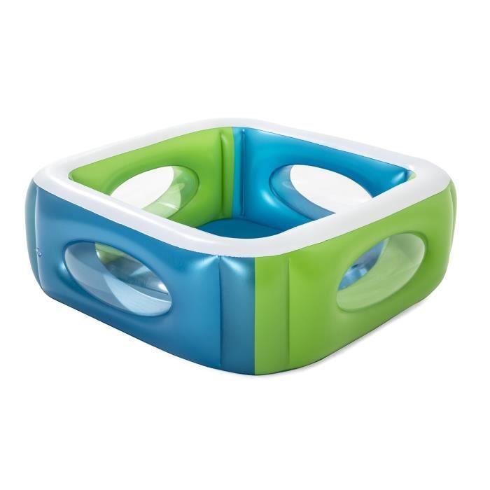 Piscine Gonflable - Bestway - Window - 168x168x56 cm - Carré - Matériaux durables