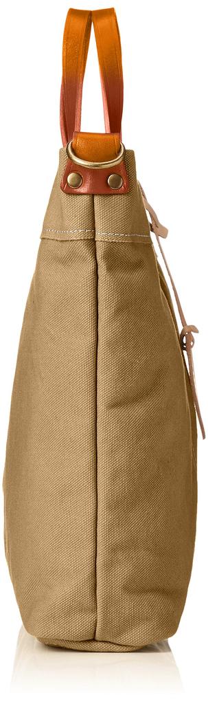Real Mind Parque II Baumwoll-2-Wege-Umhängetasche, Hergestellt in Japan mit echtem Leder, Einzelschulter, Handtasche, A4-Größe, Senf