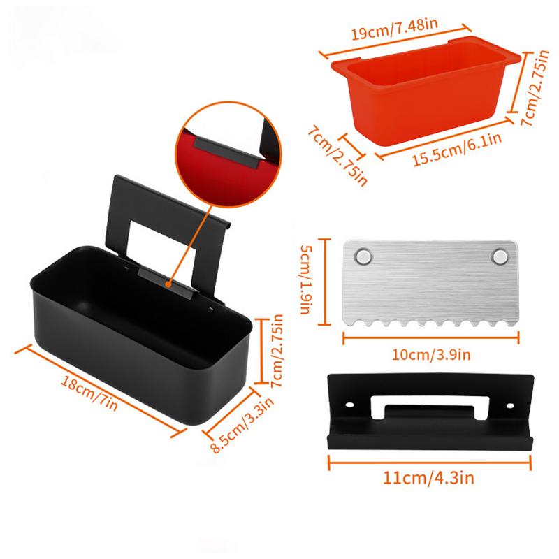 Grill Drip Catcher Silicone Grease Cup Liner Grill Grease Accessories Reusable Grease Catcher Grease Drip Tray For Kitchen