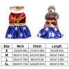 Pet Dress Up Outfit Polyester Dog Halloween Dress Soft Colorful Pet Cosplay Clothes Breathable Christmas Party