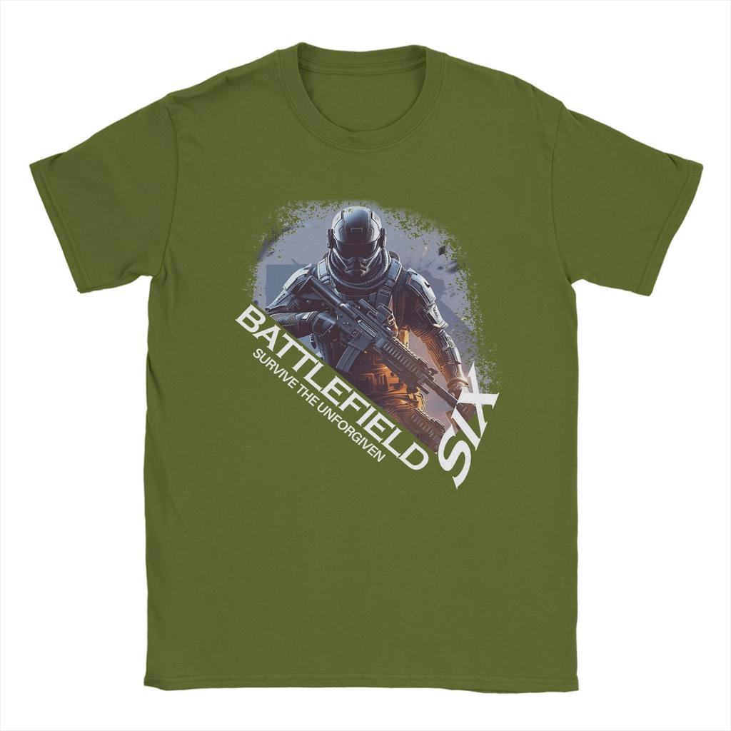 Herren Damen Schlachtfeld 6 Lustige Spiele BF6 T-Shirt Baumwolle Grafikdruck T-Shirts Oberbekleidung