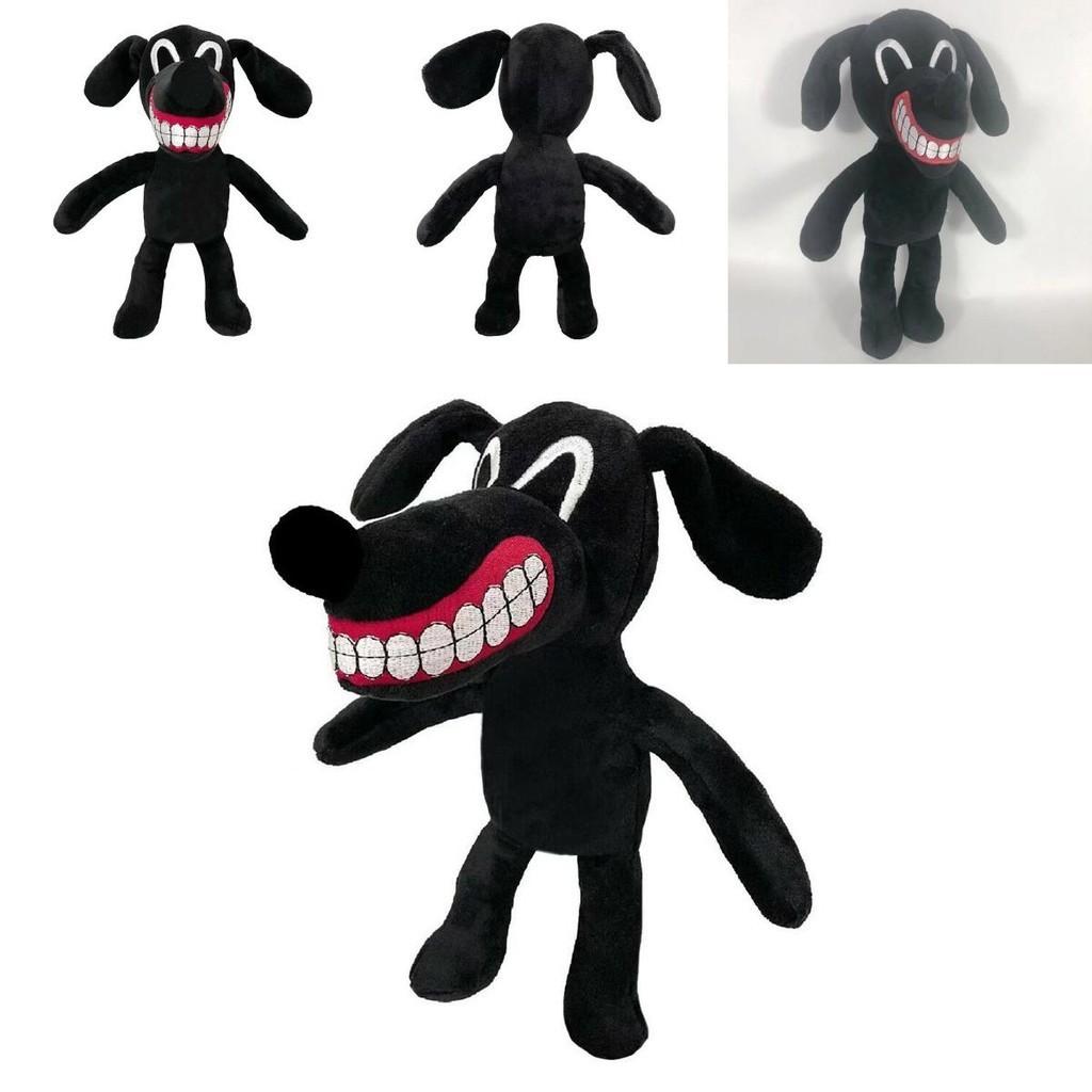 Soft And Cuddly Cartoon Siren Head Horror Black Dog Plush Doll Perfect Xmas Gift
