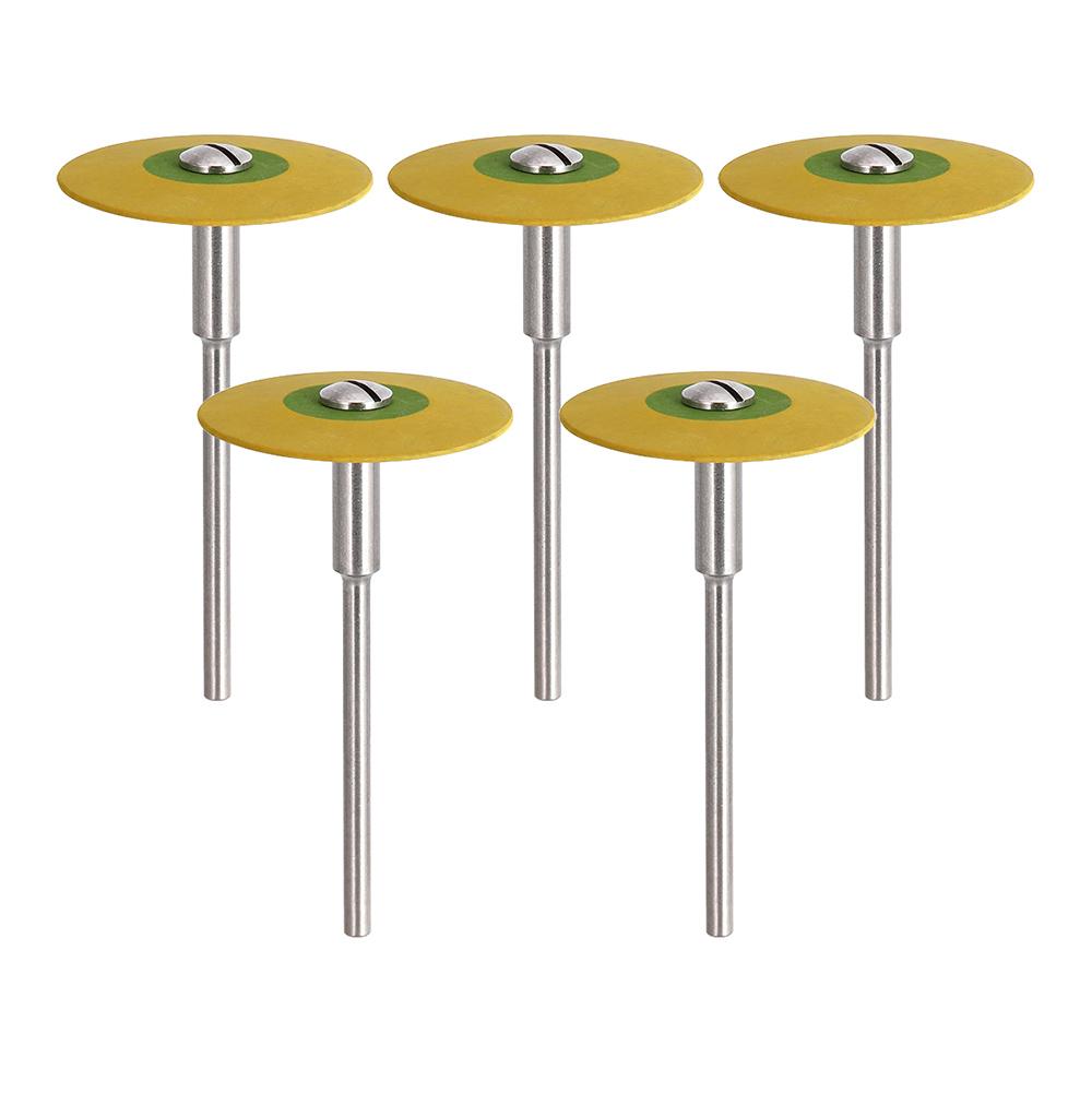 Dental Rubber Diamond Polisher Wheel Disc For Porcelain Zirconia Restorations 26mm Dental Lab Polisher