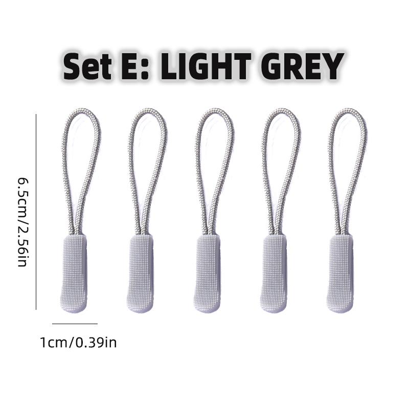 5Pcs Universal Metal Zipper Head Puller DIY Sewing Spring Lock Zipper Sliders Replacement Instant Repair for Clothing Bags Shoes