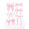Trendy Girly Pink Bow Ribbon Nursery Cowgirl Art Poster Canvas Painting Wall Prints Picture for Living Room Home Decor